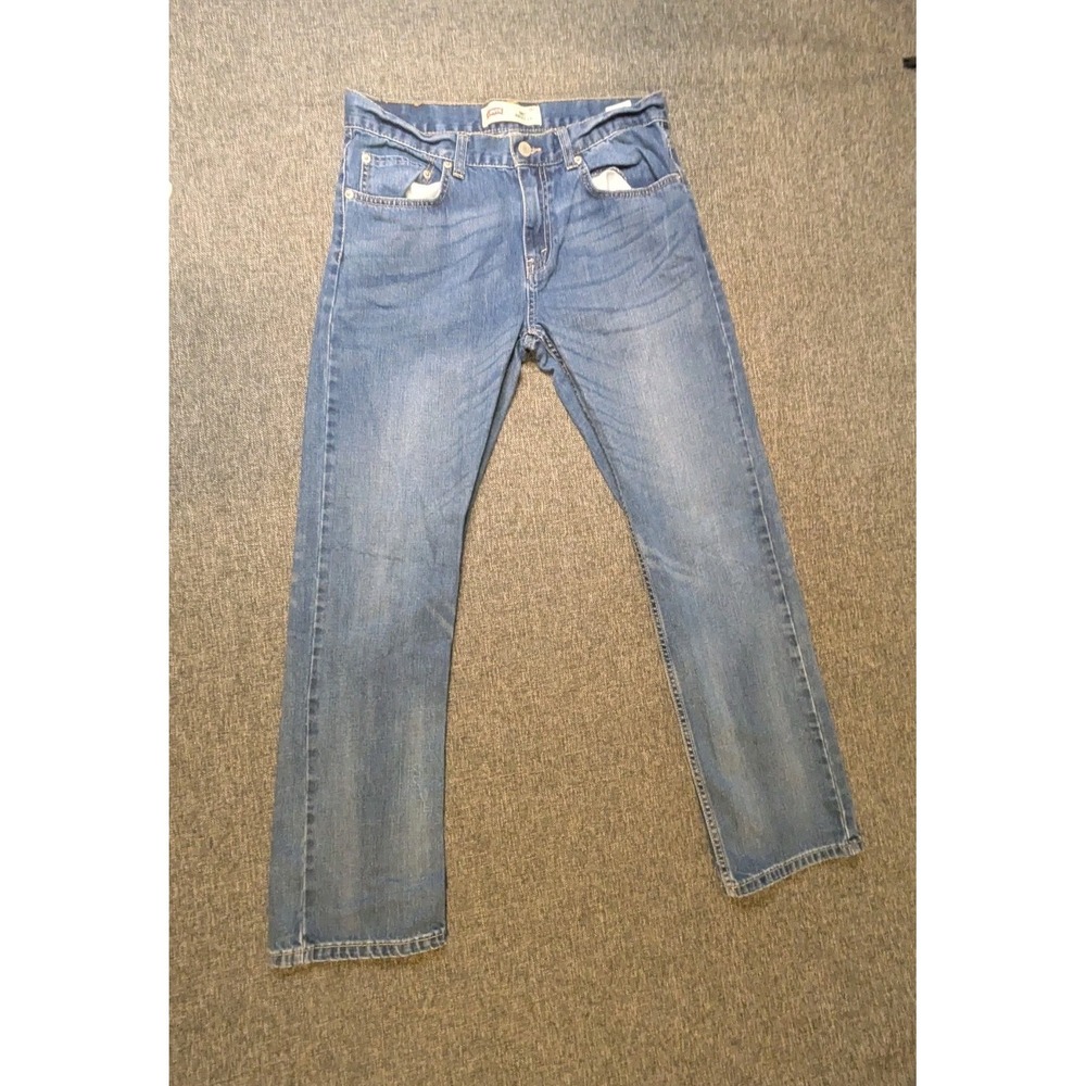 Levis 505 Jeans Womens 18 Regular Straight Leg Denim Blue Medium Wash‎ Pants